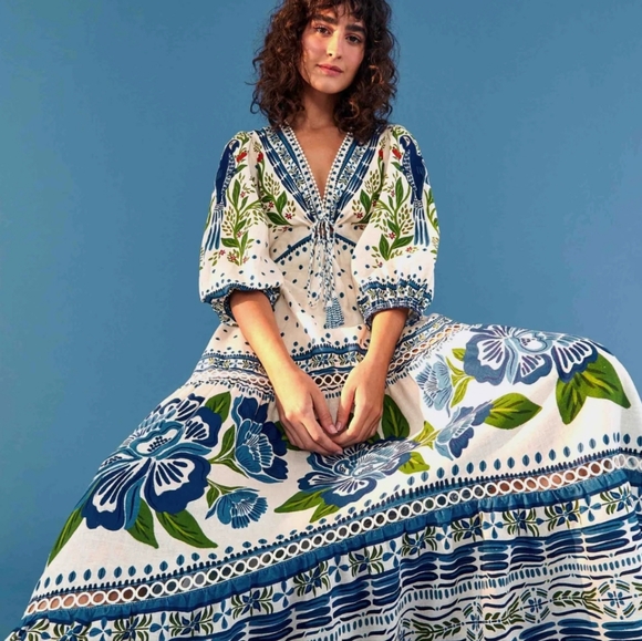 NWT FARM RIO | $280 Macaw Flight Maxi Dress - Picture 4 of 11